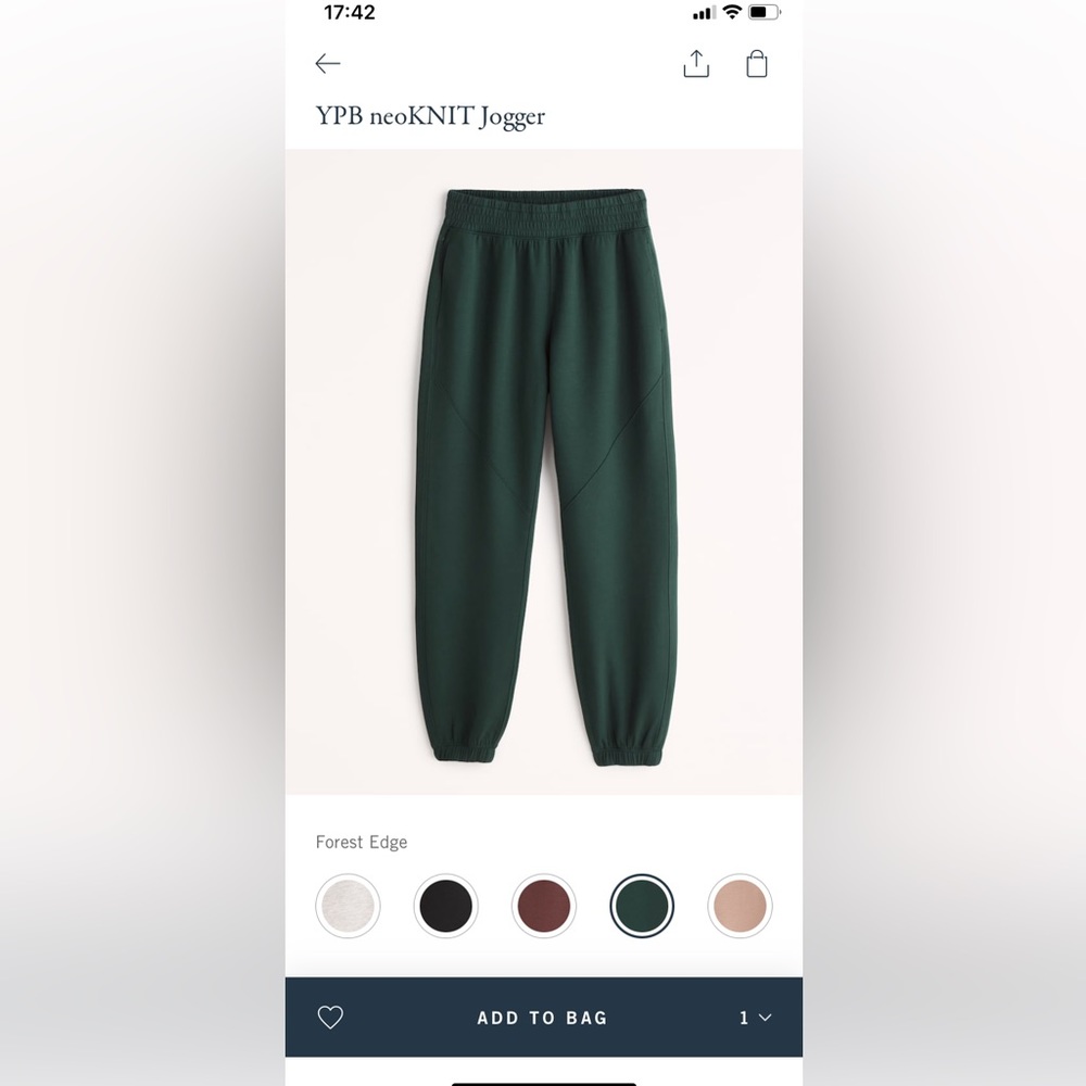 Abercrombie YPB neo-Knit Jogger